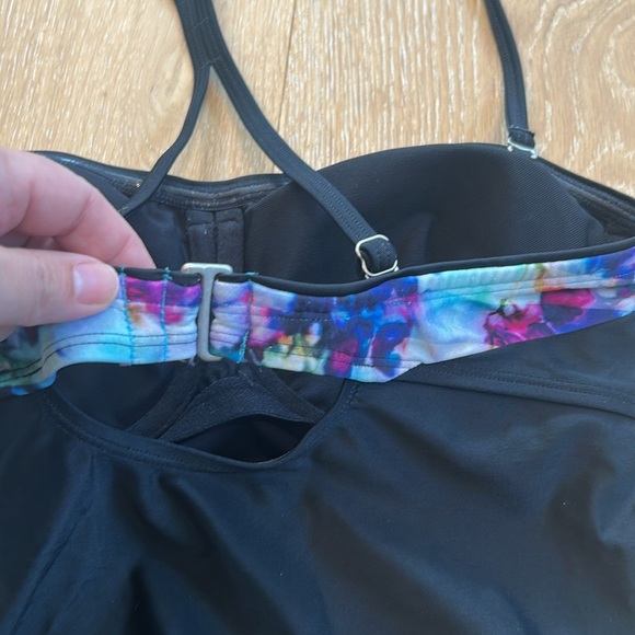 Athleta Floral Fade Bandeau Tankini - Picture 6 of 8